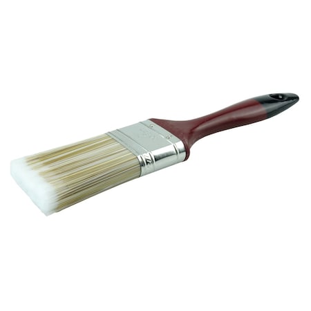 Weiler 2" Varnish Brush, Poly/Nylon Fill, 2-3/4" Trim Len, Red Foam Handle 40059